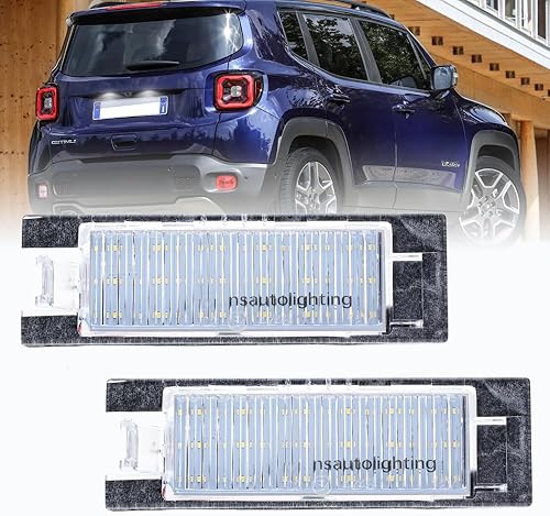 Miniatura 8 de nsautolighting Conjunto de luces LED para placa de matrícula para Jee'p Renegade 2015 2016 2017 2018 2019 2020 2021 Jee'p Renegade etiqueta trasera