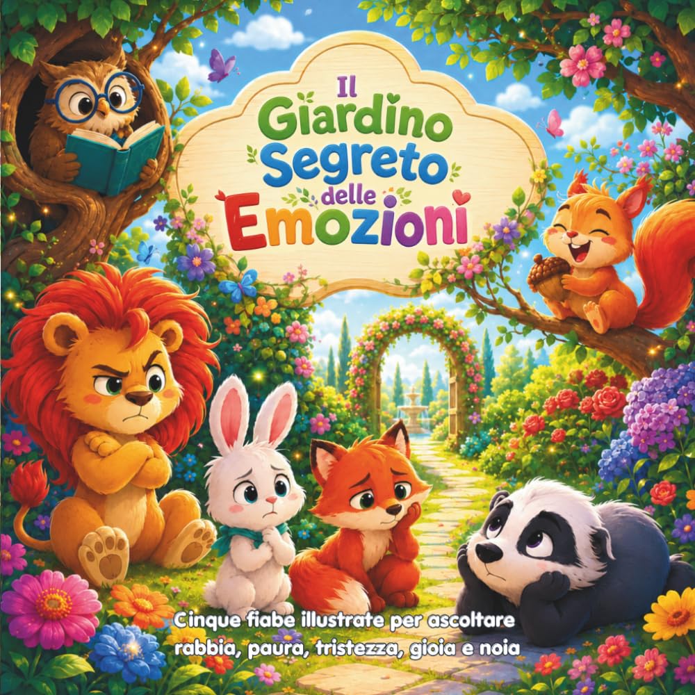 Il Giardino Segreto delle Emozioni: Cinque fiabe illustrate per aiutare i bambini ad ascoltare rabbia, paura, tristezza, gioia e noia (Crescere Insieme)