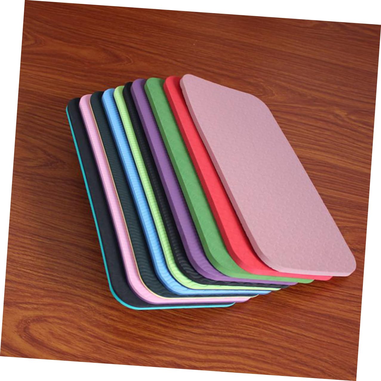 Cojín de Asiento y Rodilleras de Yoga Tpe Almohadilla Gruesa para Arrodillarse Acolchado Antideslizante para Pilates Gimnasia y Actividades al Aire Color