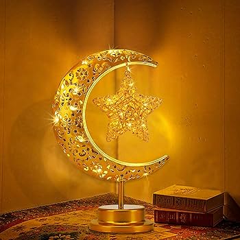 Amazon.co.jp : 装飾テーブルランプ、LED三日月ランプラタンスター