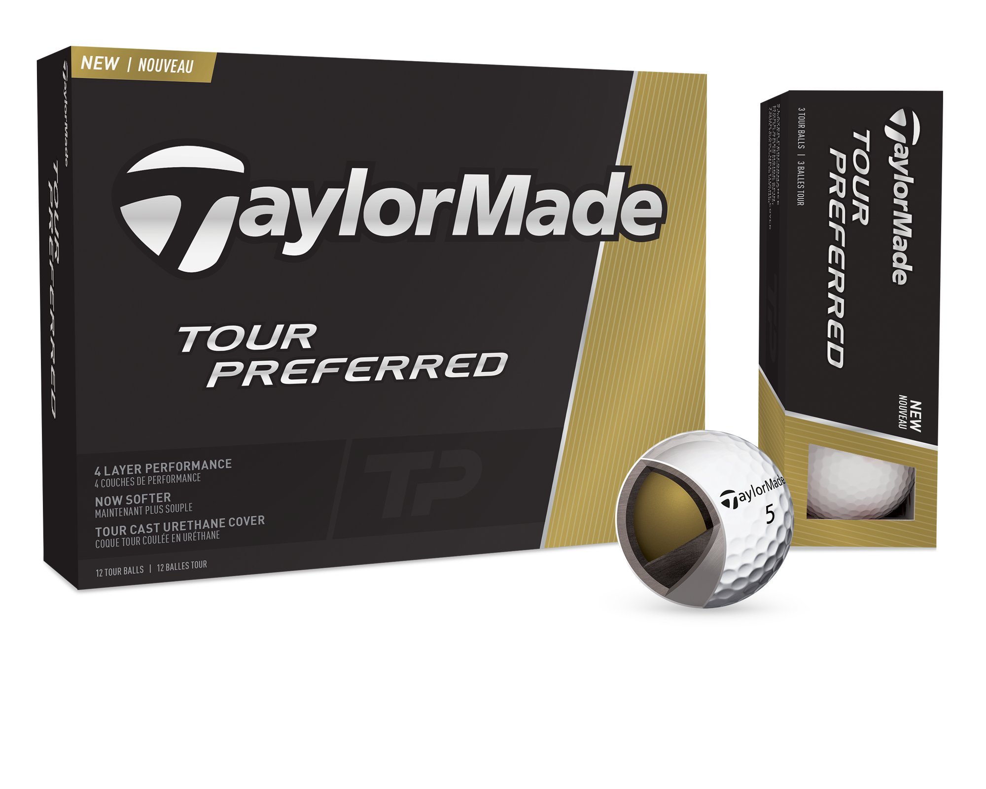 TaylorMade Tour Preferred Golf Balls, Prior Generation (One Dozen)