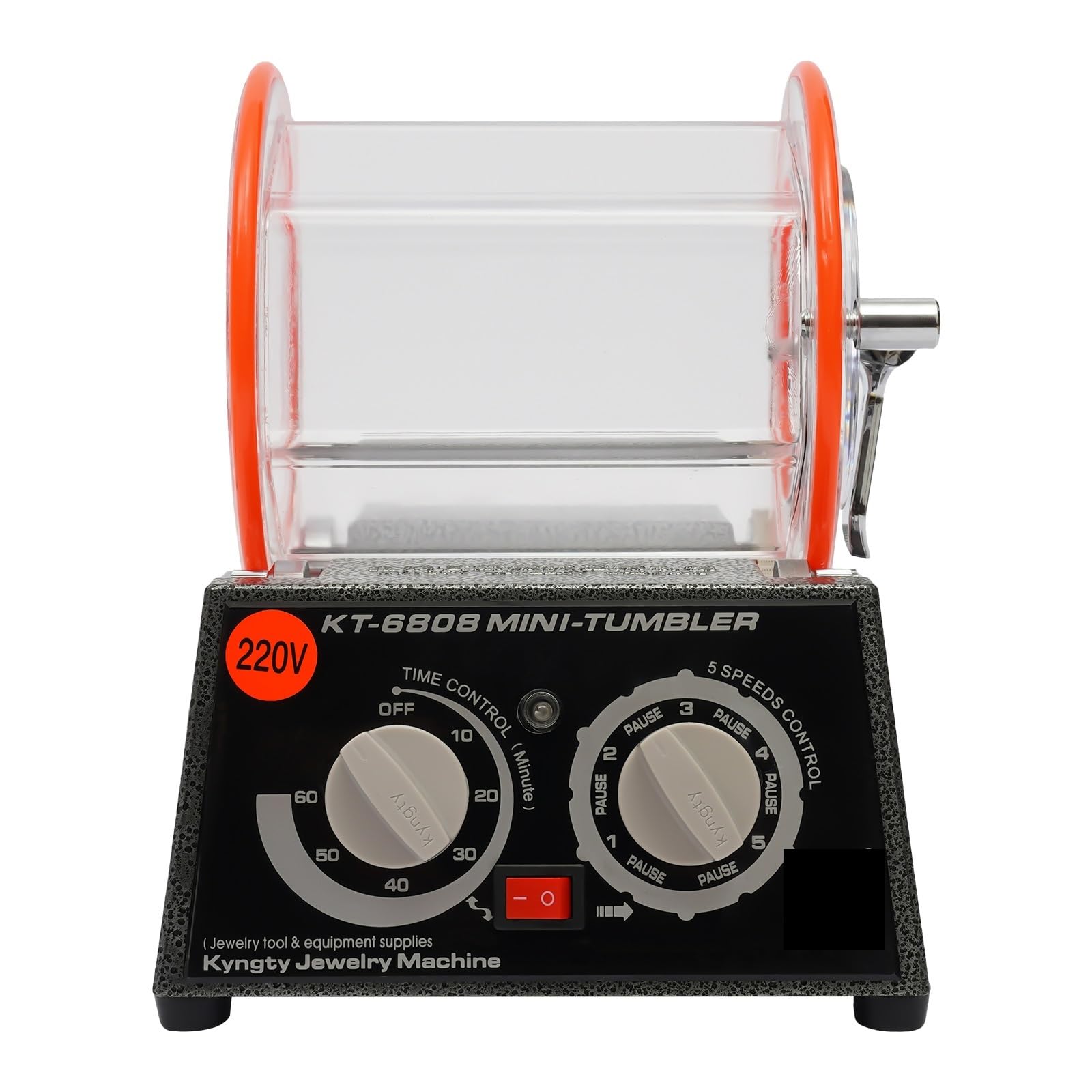 CUDTAPI 3KG Rotary Tumbler Polisher Jewelry Polishing Finisher + Bead for Stones Coins