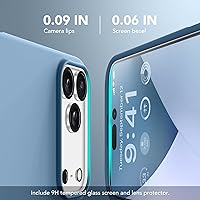 Vista 1089 de GONEZ Funda de silicona para iPhone 15 Pro Max, compatible con Magsafe, protector de cámara + protector de pantalla, forro de microfibra suave Negro