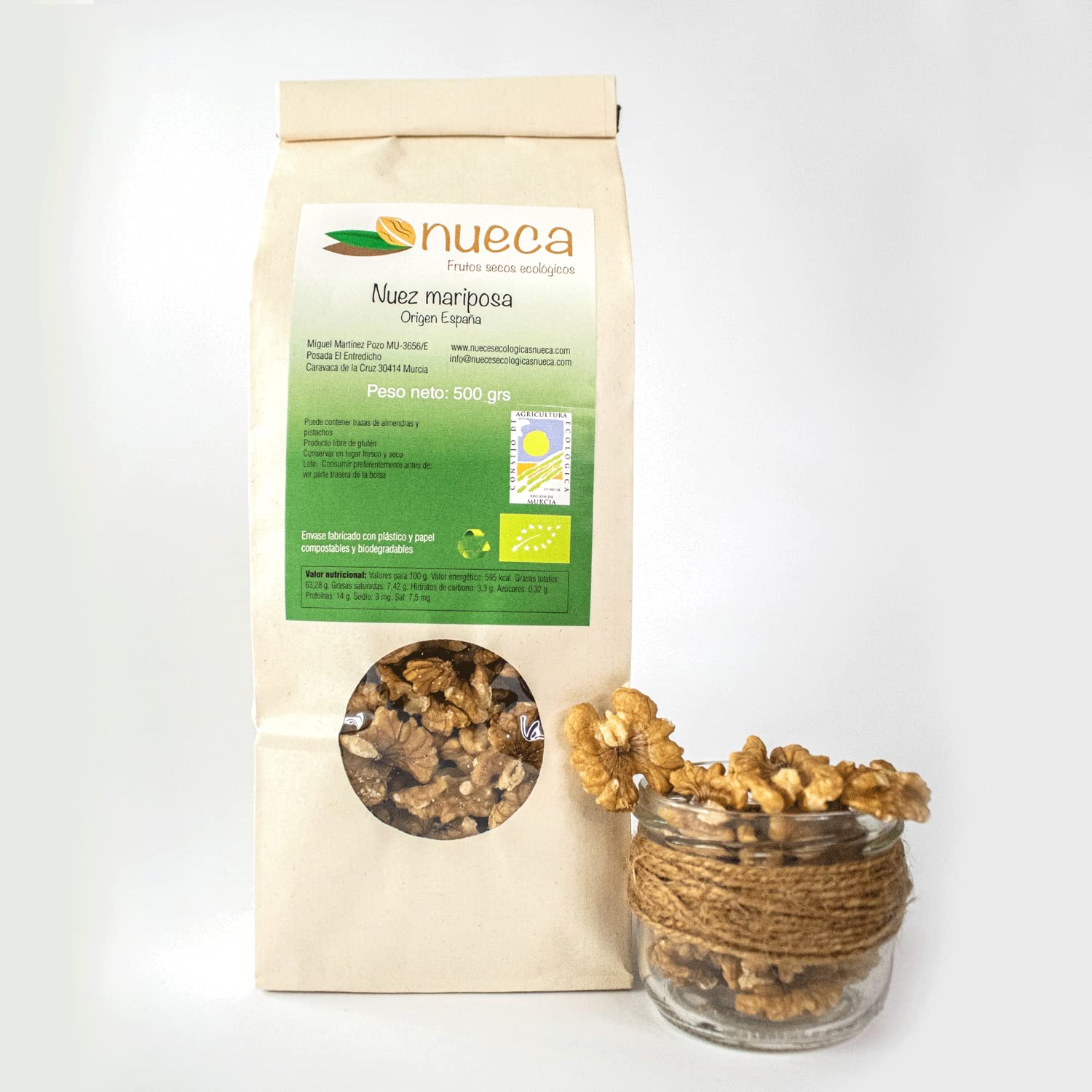 Nueces peladas ecologicas NUECA España 500 g (1)