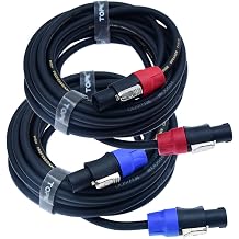Speak on Pro Speakon to Speakon       12AWG     para bocina de dj   2  3