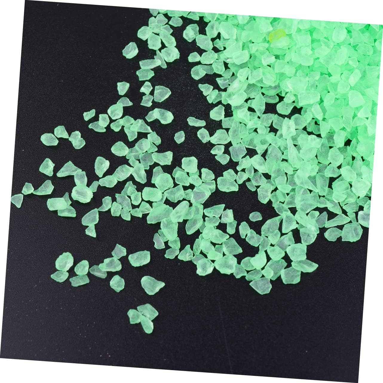 2pcs Glass Sand for Aquariums and Landscapes Decorative Sand Green for Fish Tank Decoration and Flowerpots
