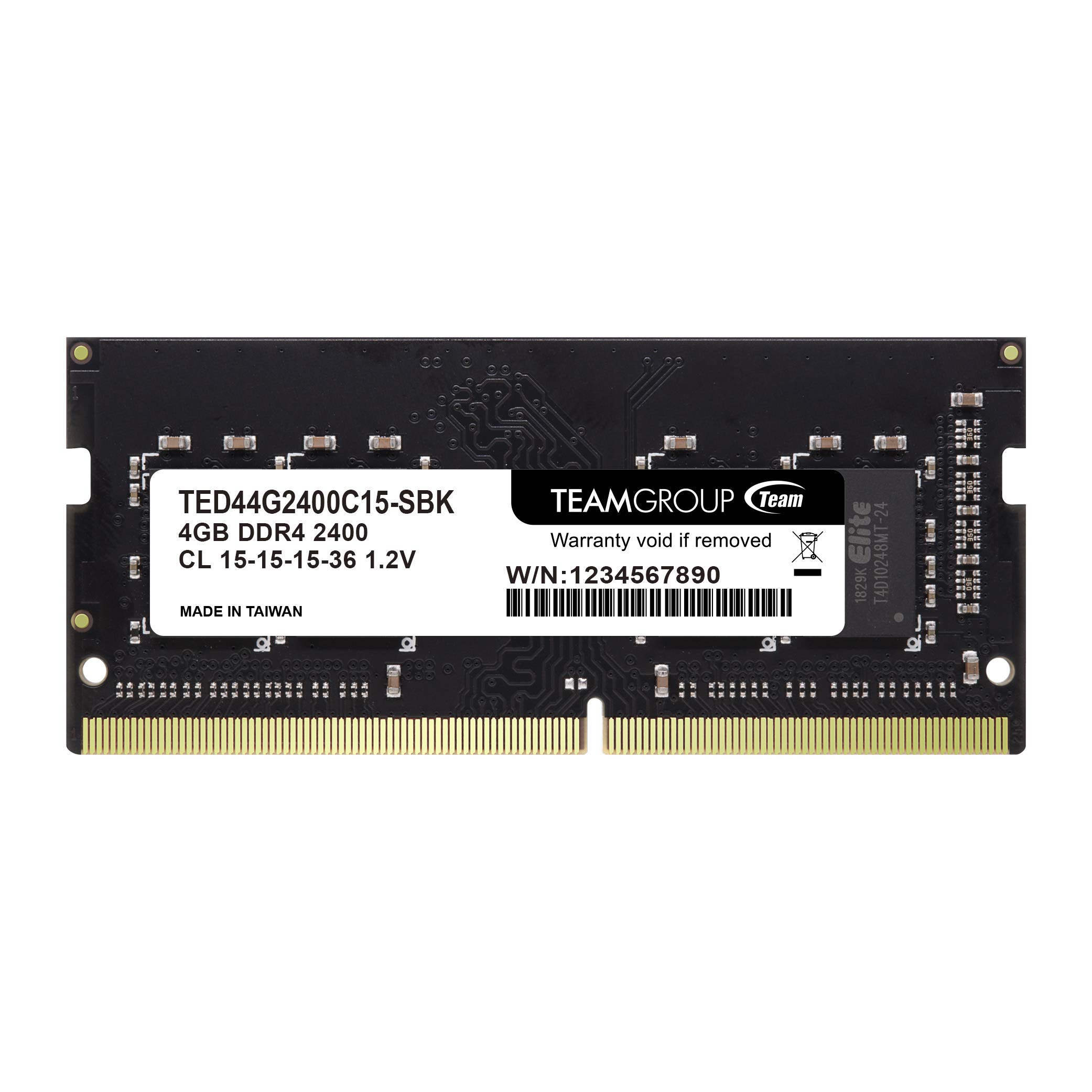 Amazon.co.jp: Team ノートPC用 SO-DIMM DDR4 2400MHz PC4-19200 4GB 