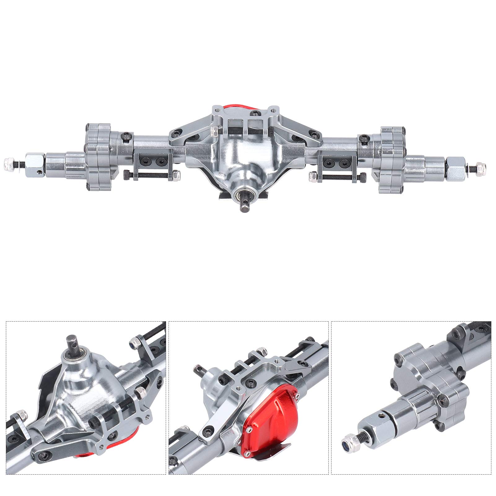 Ulepszenie Osi ze Stali Stopowej Aluminium - Zwiększona trwałość i Prześwit dla Modelu Samochodu RC SCX10 /10 RC, oś Przednia