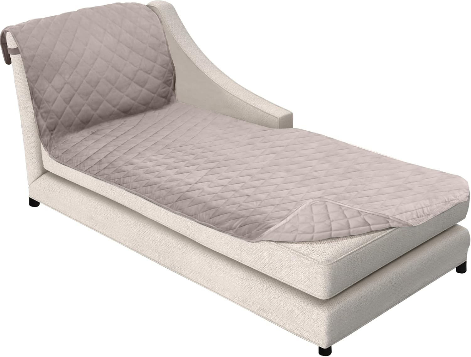 Sofa Shield Chaise Slip Cover with Patented Strap