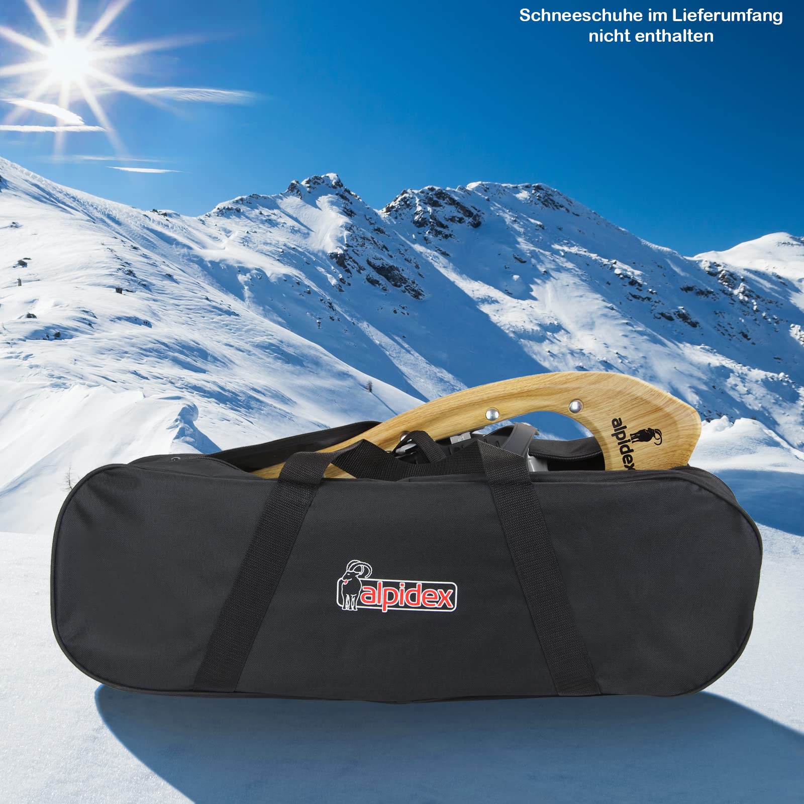 ALPIDEX Sac à Raquettes à Neige pour Raquettes de 21, 25 ou 29 inch Taille du Cadre 57cm à 76 cm