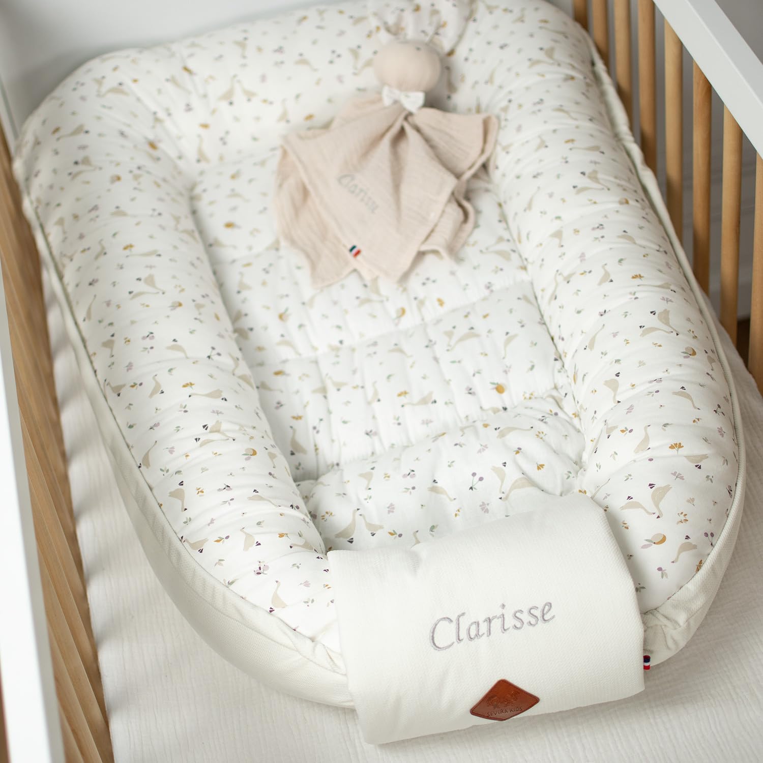 SEVIRA KIDS - Cocon bébé matelassé nid réducteur de lit, Sidonia - De 0 à 9 mois Made in France De 0 à 9 mois