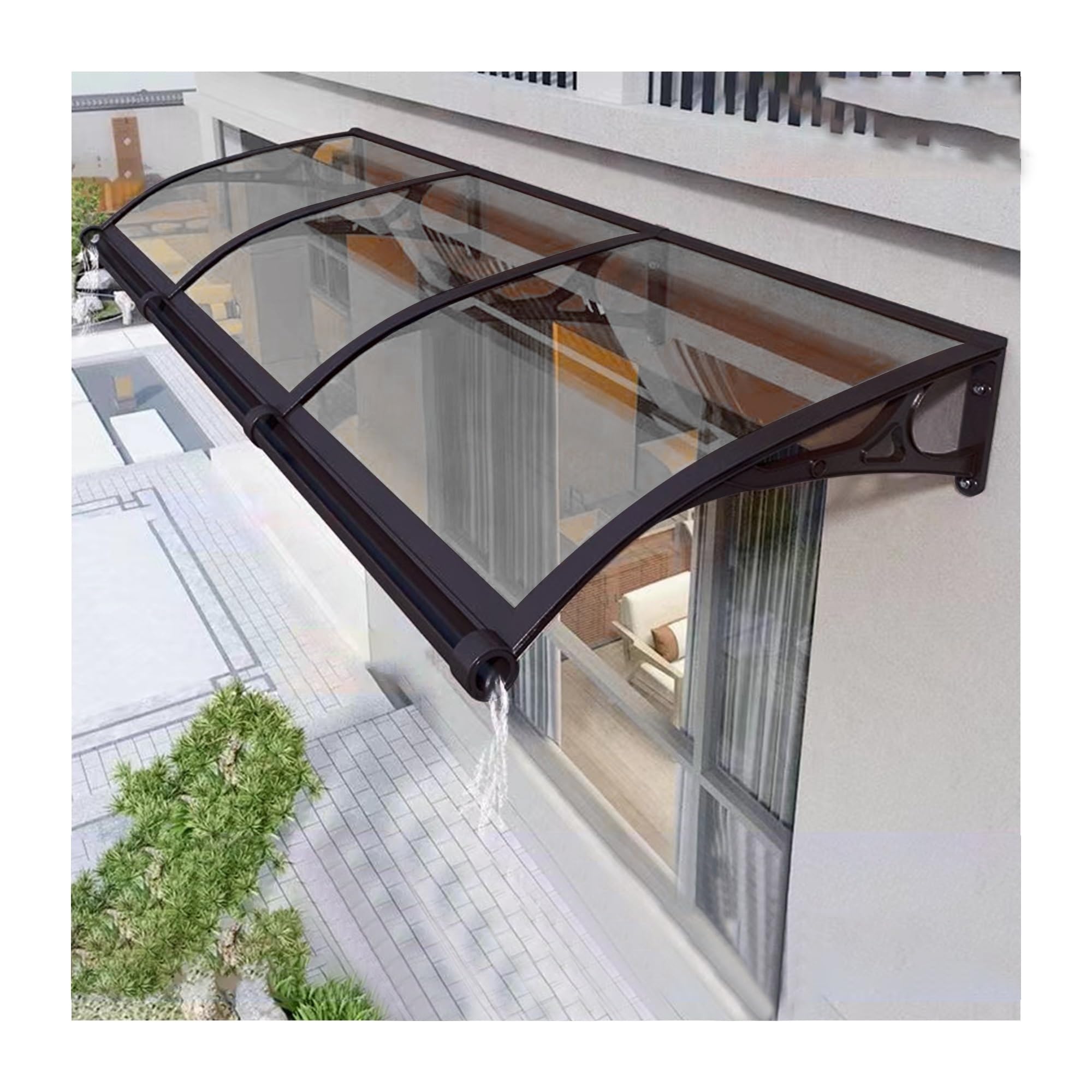 Markise fr Tr, Fenster, Eingang, Vordertr, Fenster, Markise, Trvordach  auen, Markisen fr Tren, Polycarbonat-Abdeckung, Terrassentr-Markise fr  Sonnenschutz, UV-, Regen- und Schneeschutz (Colo : Amazon.de: Baumarkt