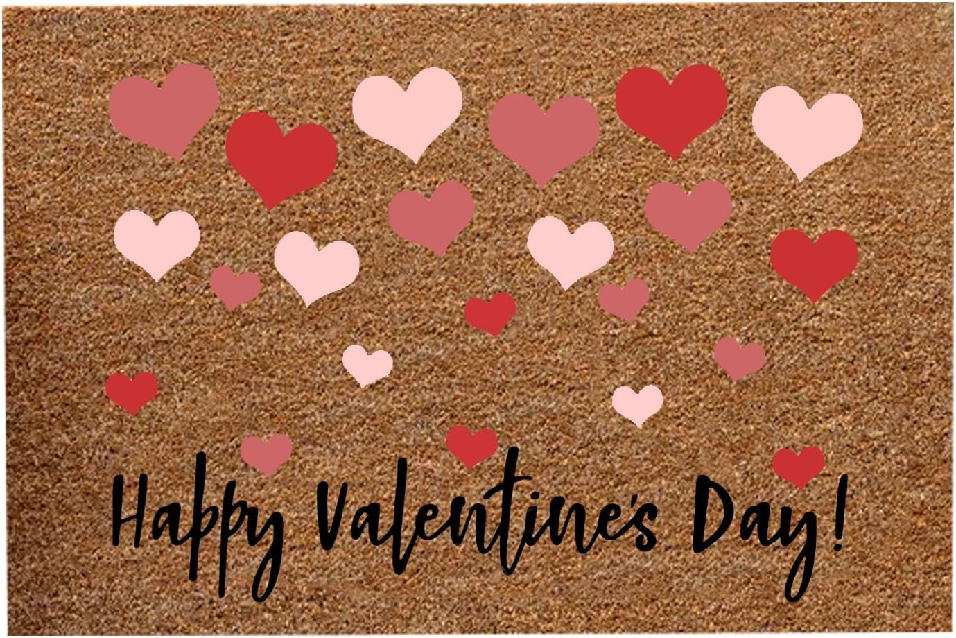Front Door Mat Outdoor Mat Outdoor Entrance Hello Love Happy Valentines Day Love