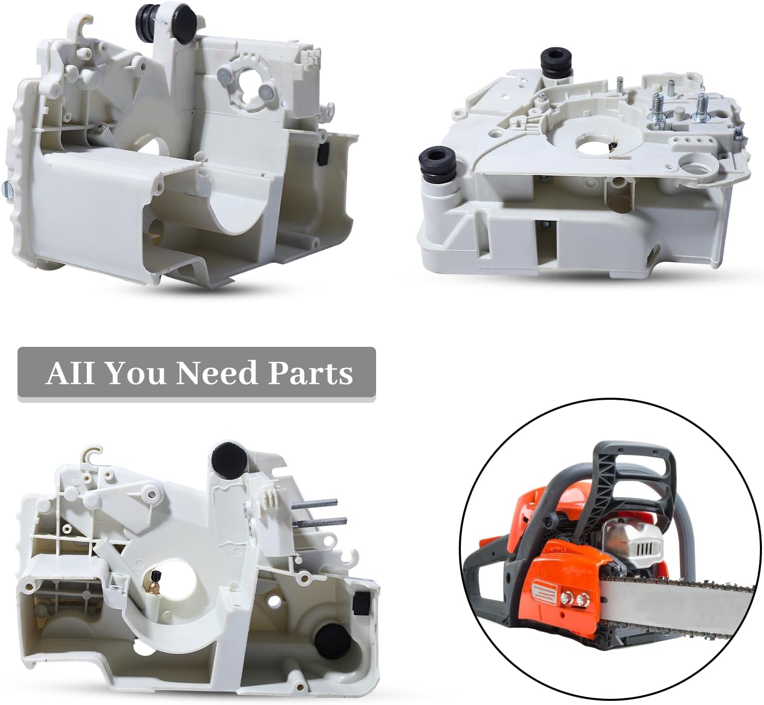 Haishine Crankcase Engine Housing Cover for ST 017 018 MS170 MS180 Chainsaws, Durable Chainsaw Replacement Parts Replace 1130 020 3002 for Upgrade Your Chainsaw