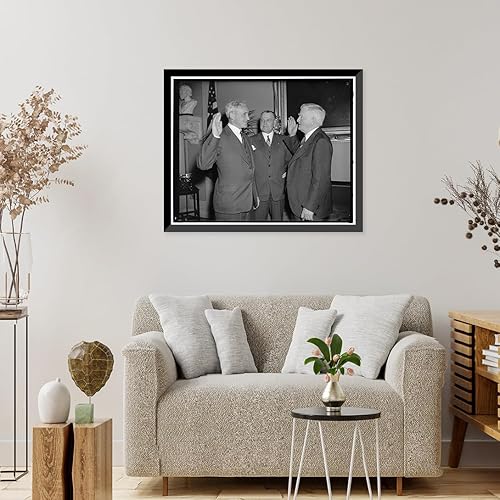 Miniatura 2 de Historic Framed Print, New Republican Senator from Vermont takes oath. Washington, D.C., July 1. Senator Ernest W. Gibson, Jr., was today sworn in