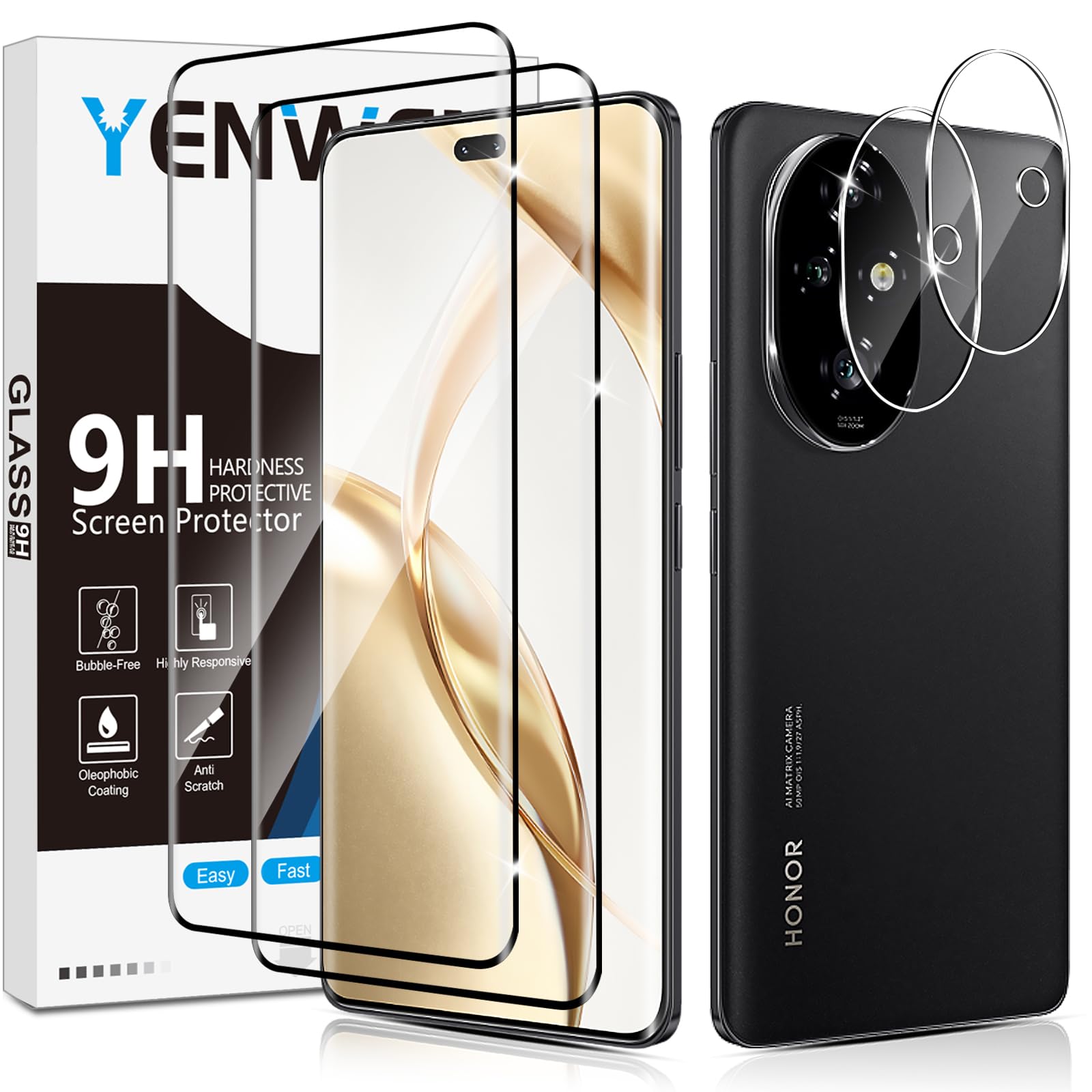 TPU Schutzfolie Für Honor 200 – 2x Displayschutz + 2x Kameraschutz, HD, Blasenfrei, Kratzfest