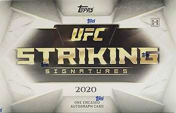 Amazon.com: 2020 Topps UFC Striking Signatures box (ONE