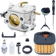 385 390 Carburetor Air Filter Adjust Tool for Husqvarna 385XP 390XP Jonsered CS2186 CS2188 2186 2188 RedMax G9000 Chainsaw Parts, 501355201 Carburetor Tune Up Kit with Fuel Cap Line Choke Rod
