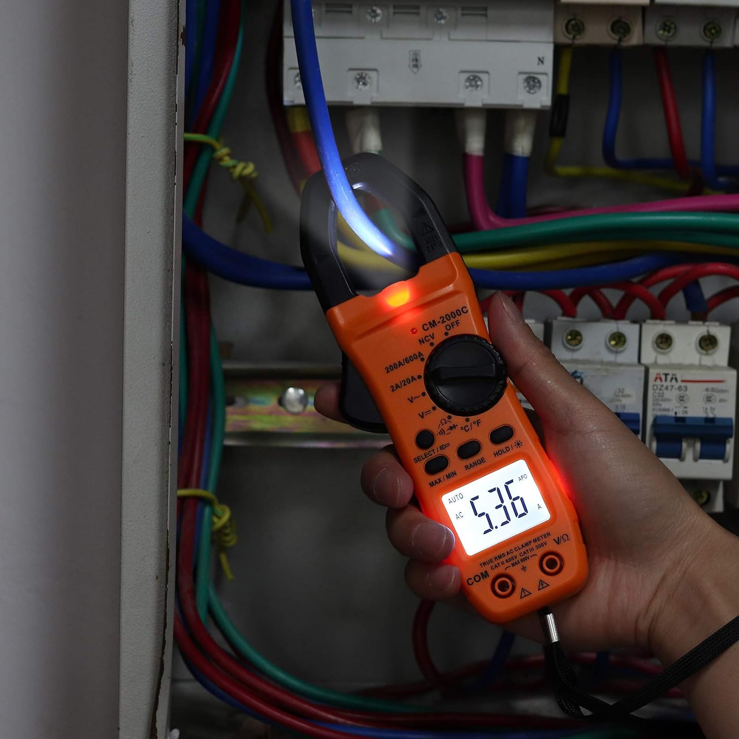 60% Off Discount Proster Digital Clamp Meter TRMS 6000counts 600A DC AC Current AC/DC Voltage NCV Continuity Capacitance Resistance Frequency Diode Hz Test