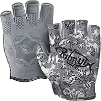 Vista 15 de Palmyth Guantes de pesca UV Stubby con protección solar para hombres y mujeres, UPF 50+ SPF para kayak, remo, canoa, remo, conducción