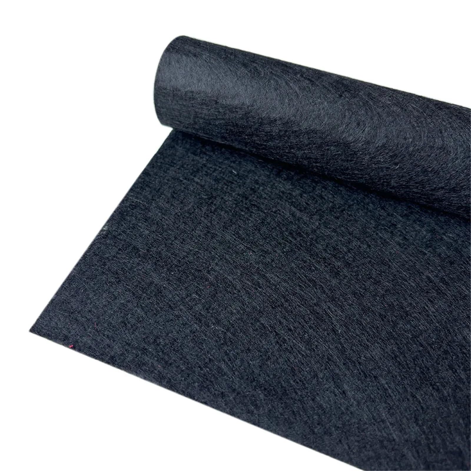 Felt Fabric Sheet, Polyester Nonwoven Felt Fabric, Multicolor, 20/40/90cm Craft Sewing(Black,90cm x 90cm)
