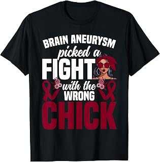 Brain Aneurysm Awareness Women Girls Survivor Brain Aneurysm T-Shirt