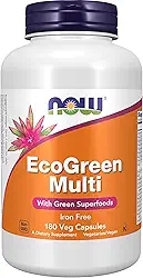 M.u.l.t.i.v.i.t.a.m.í.n.i.c.o EcoGreen Now Foods 180 Cápsula Importado