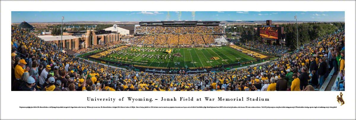 Wyoming Football - College Posters, Framed Pictures and Wall Decor by Blakeway Panoramas