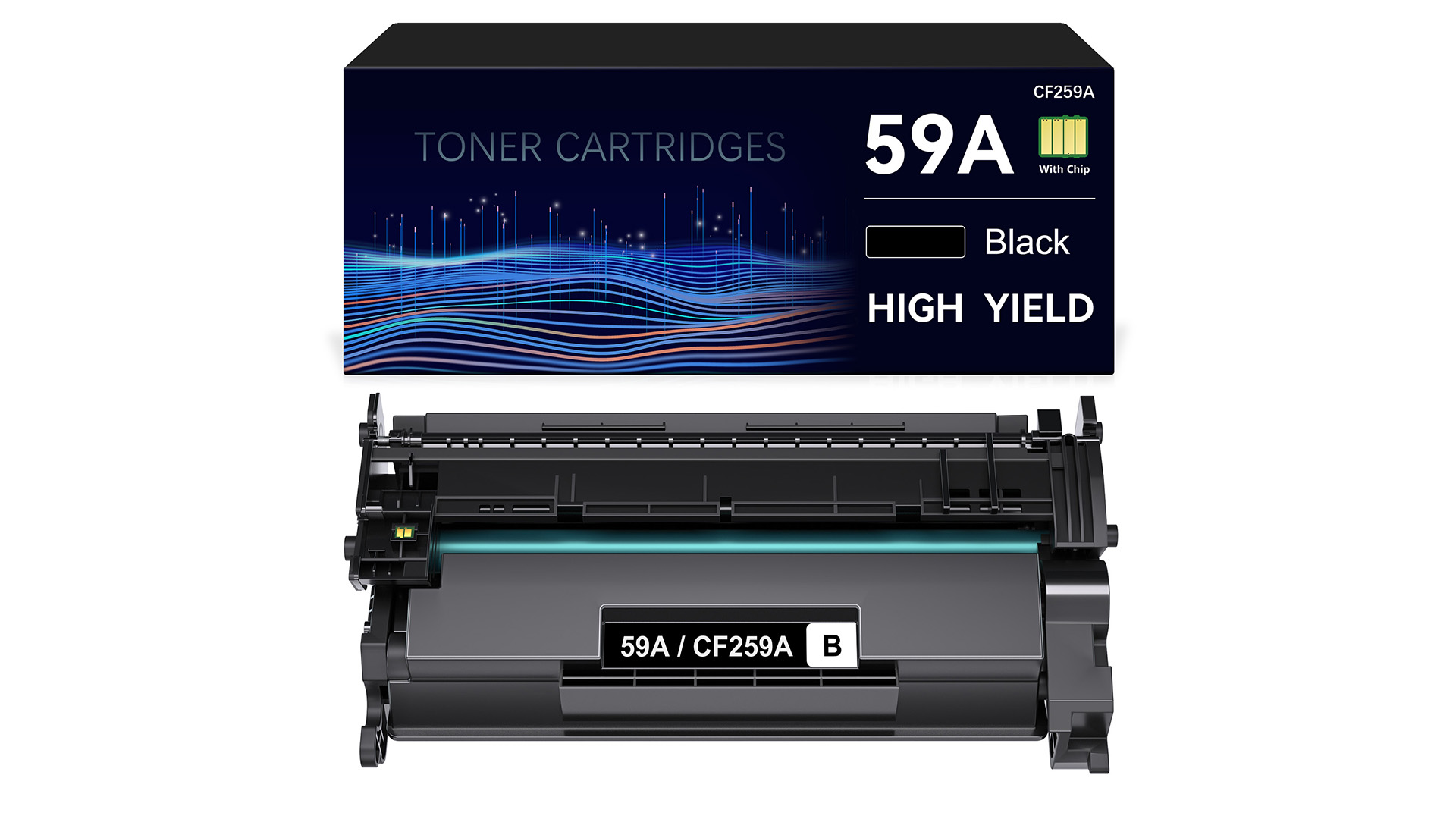 Sans Puce]Cartouche De Toner 59X CF259X (59A CF259A) Haute Capacité 10 000 Pages Pour H P M304a M404dw M404dn M404n M428dw M428fdw M428fdn M428m M406dn M430f M404 Imprimante-l'emballage Peut Varier