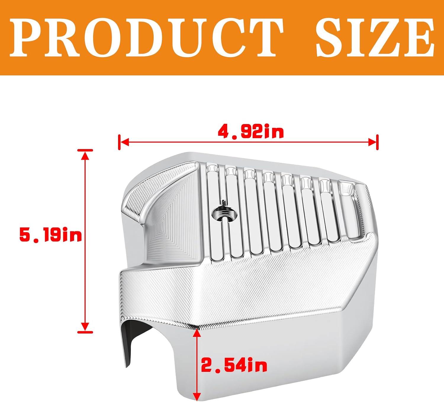 2018-2025 Precision Ignition Coil Cover for Harley Touring Street glide, Road glide, Road king, Electra glide & M8 Softail Breakout, Street Bob, Fat Boy, Fat Bob, Low Rider ST Models (Chrome)