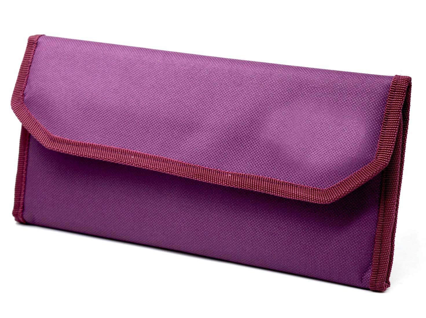 GreatDio Cheque Book Holder Multi Pocket Expanding Zip Pouch Travel Organizer Bag Case for Small Electronics and Accessories - (Color Will Be Sent As Per Stock Availability) 1