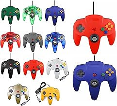 2 mandos para Nintendo 64 N64 color a elegir con cable Gamepad (rojo/azul)