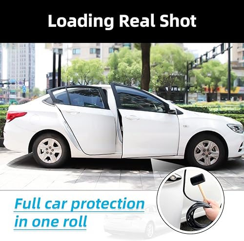 Miniatura 5 de Zinicer - Protectores de borde de puerta de automóvil, protector de sello de goma con borde en forma de U, protección universal de entrada de puerta