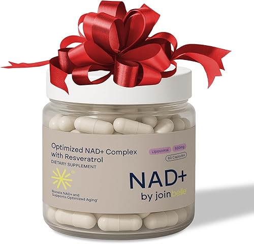 NAD+ y resveratrol Fórmula de rutina diaria para una vida equilibrada y hábitos a largo plazo Mezcla liposomal en botella de 60 cápsulas fácil de
