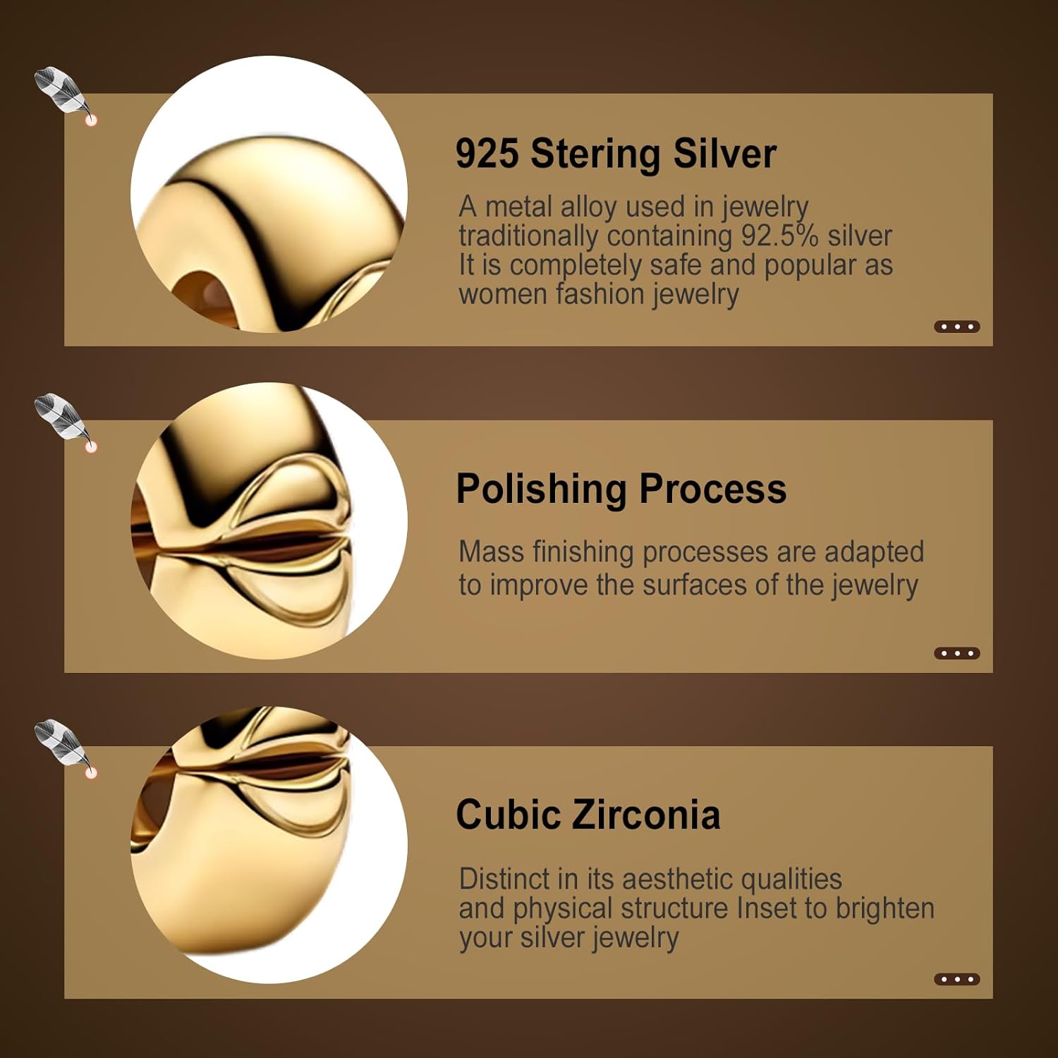 Annmors Clip Stoppers for Bracelets 925 Sterling Silver Safety Chain Security for Women Charm Bracelets