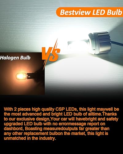Miniatura 4 de Bestview Bombilla 3156 3157 para luz de marcha atrás  21 W, 5600 lúmenes, 3056, 3057, 3457, 4157, bombillas LED de marcha atrás para camión, chip