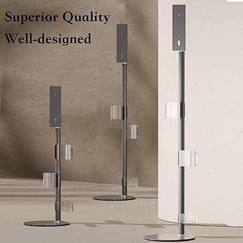 Lasvea Height-Adjustable Vacuum Stand Compatible with Dyson Gen5/V15/V12/V11/V10/V9/V8/V7 Solid Metal Storage Bracket with 3 Hooks & 9-Part Organizer, Heavy-Duty Stable Holder
