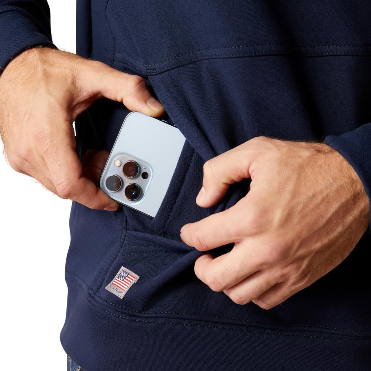 ARIAT mens Fr Solid Hoodie - Image 5