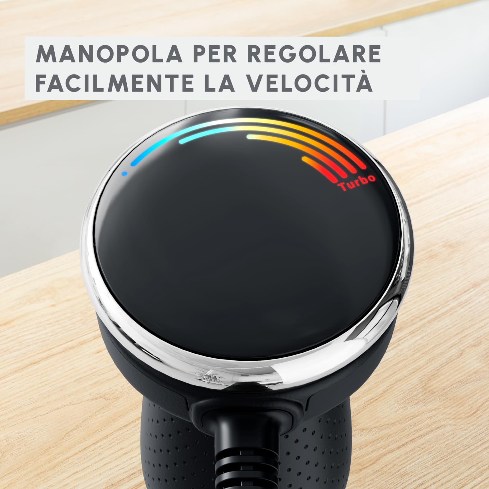 Moulinex Quickchef+, Frullatore a Immersione, Tecnologia con Lame Powelix, Potenza 1000W, Frullatore con Miscelazione Rapida e Modalità Silenziosa, Lavabile in Lavastoviglie, DD67L8