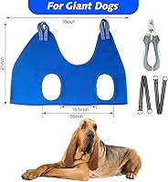 Vista 36 de Pet Dog Grooming Hammock Harness for Medium Dogs Nail Trimming, Dog Sling for Cutting Nails, Dog Hanging Holder Hanger for Clipping Nails with Nail