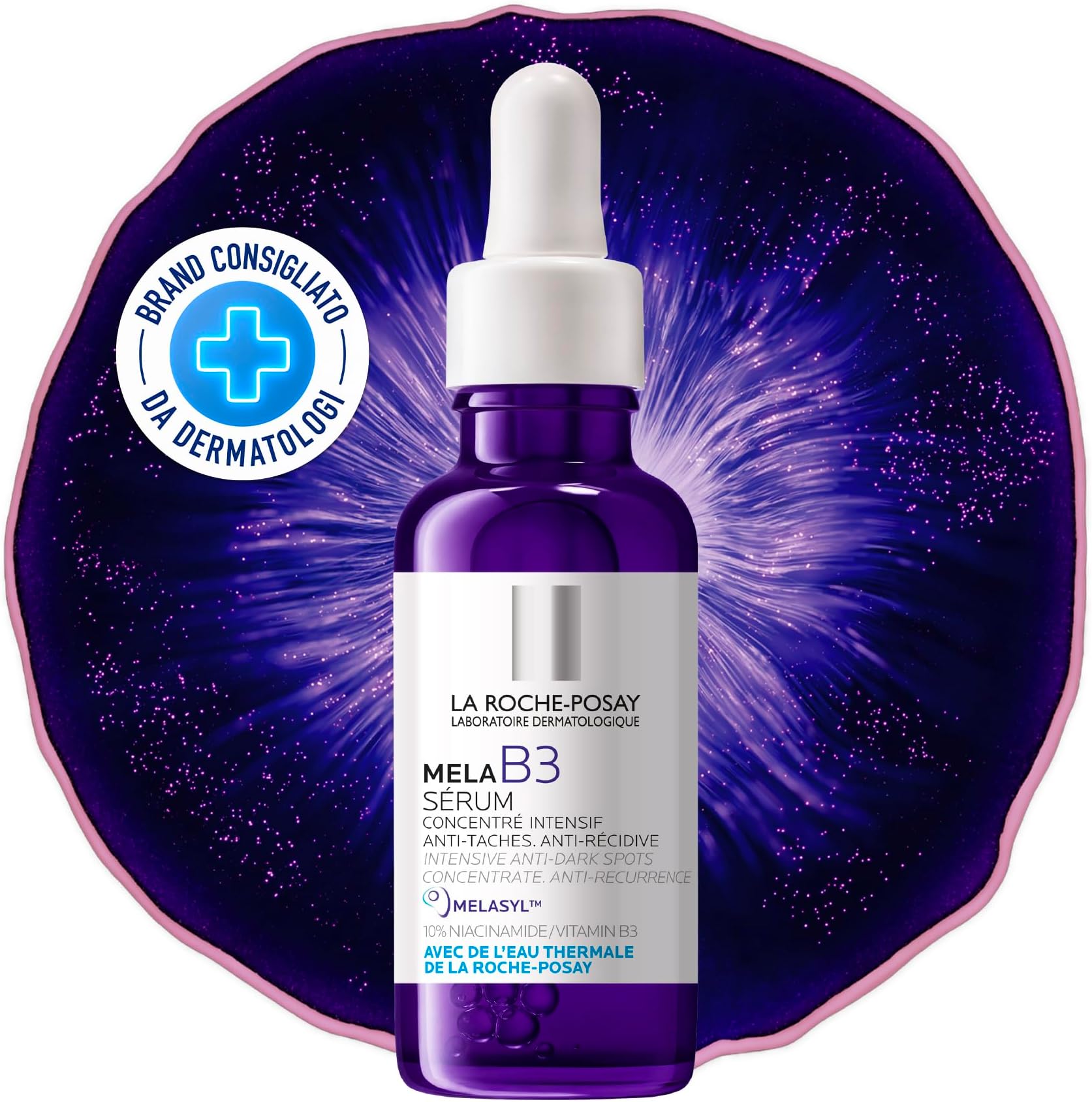 Mela B3 Serum, Dark Spot Corrector With Anti-Aging Melasyl + 10% Niacinamide, Discoloration Correcting Serum for Sun Spots, Age Spots & Post-Acne Marks