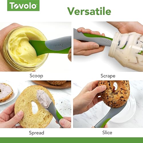Vista 4 de Tovolo Herramienta para preparación de comidas de cocina para extender rebanadas y raspar, pesto grande, 1 unidad (paquete de 1)