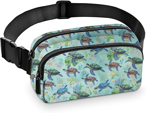 Vista 10 de Riñonera para mujer, bolsa cruzada ligera, bolsa de cintura a la moda con correa ajustable para deportes, correr, viajar, senderismo, camping