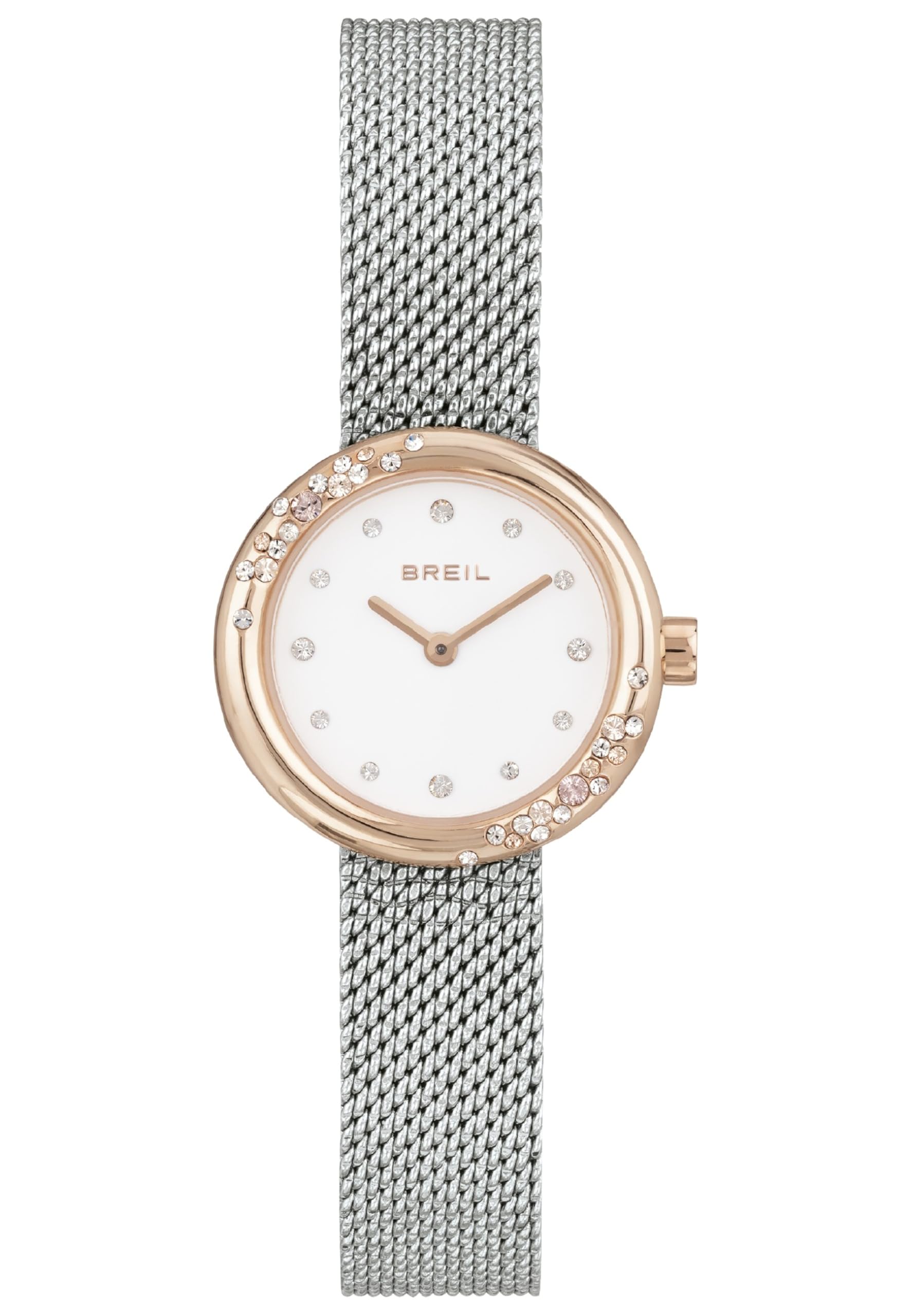 Breil Orologio Donna, Bracciale in Acciaio, Cassa 26 cm | Collezione WISH WATCHES, Movimento Quarzo Analogico, Resistente all'acqua 30 metri, Idee regalo Donna