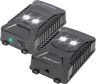 MAGIC CAT Under Hood Animal Repeller Rodent Repellent, Ultrasonic Battery Operated Rat Deterrent with LED Strobe Lights, R...