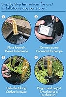 Vista 5 de Aquascape Fuente de bambú de tres niveles con bomba de agua 78015