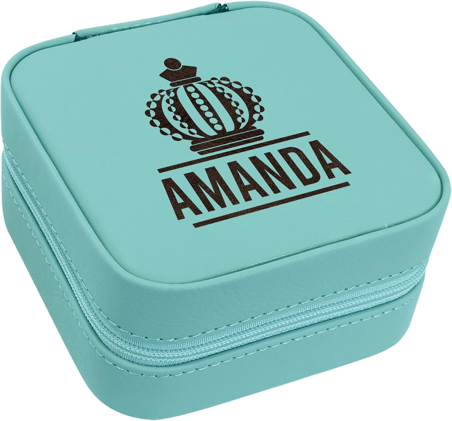 Amanda Personalized Jwelery Box, Portable Travell Box, Best Travel Case For Women, Best Women Rings Earrings Necklaces Storage Case