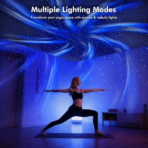 Miniatura 6 de Rossetta Proyector de galaxia de doble lente, proyector de estrellas para dormitorio con altavoz Bluetooth y ruido blanco, control remoto, Negro