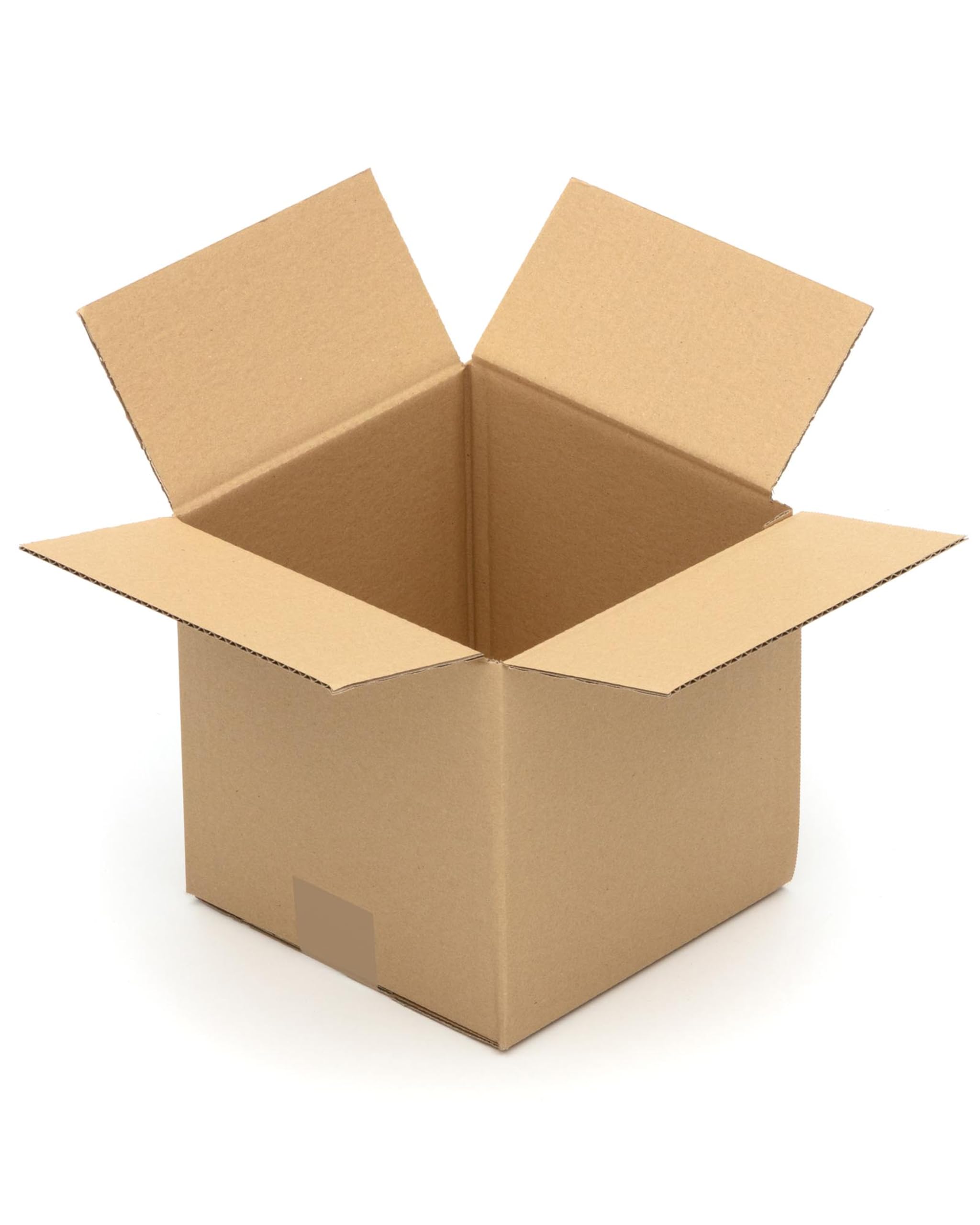KK Verpackungen Versandkartons 200 x 200 x 200 mm Braun 1-wellig (Außenmaß 205 x 205 x 205 mm) | 150 Stück, Faltkartons Kartons geeignet für Versand als DHL Paket DPD Hermes GLS Paketklasse S (KK08)
