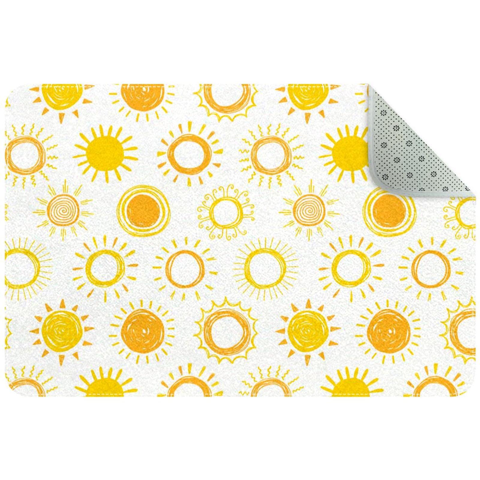 Paillasson intérieur extérieur motif soleil pour patio et couloir